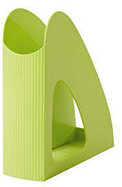 HAN Stehsammler Re-LOOP - 6 Stück, say yes to 100% recycled, Zeitungsständer, Stehordner, modernes, junges Design für DIN A4/C4 Unterlagen, 76 x 239 x 256 mm, 16218-950, lemon