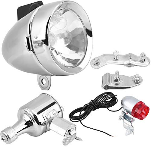 Qii lu 12V 6W generatore di attrito dinamo kit fanale posteriore fanale, kit faro bici motorizzato per bici motorizzata bici