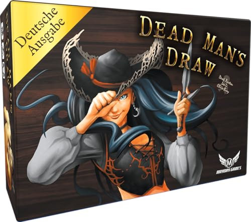 ELZNIR GAMES Dead Man's Draw, Piraten-Kartenspiel, Push-Your-Luck Strategie, für 2-4 Spieler, Familienspiel, ab 13 Jahren, 10-15 Min Spielzeit, Piraten-Thema, taktisches Sammelspiel, schnell