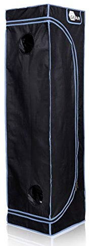 yourGEAR Growzelt Plantsville in 8 Größen - Grow Indoor Box, Zuchtzelt, Gewächshaus, Schrank zur Pflanzenzucht - 40 x 40 x 160 cm
