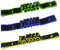 TONAUP 3Pcs Sangle d'Exercice et Yoga - Ceinture Avec 8 Anneaux, Bandes Élastiques de Résistance pour Pilates, Danse Latine et Fitness - Pour Adultes
