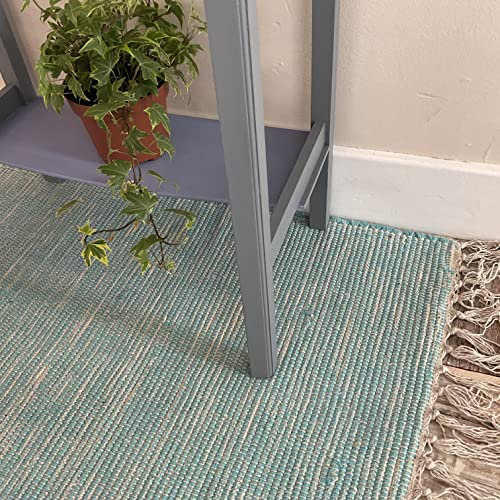 Second Nature Online Teppich Hush aus weicher Baumwolle, handgewebt, GoodWeave-zertifiziert, klein, 60 x 90 cm