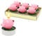Dekohelden24 Teelicht Glücksschweine - Schweinchen als 6er Set, Maße je Schwein 4 x 5 x 4 cm