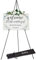 Nicpro Folding Easel for Display, 63 Inch Metal Floor Easel Stand Tripod Black Portable for Artist Poster Wedding with Carry Bag