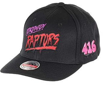 Mitchell & Ness Black HWC Slap Sticker Classic Red Snapback