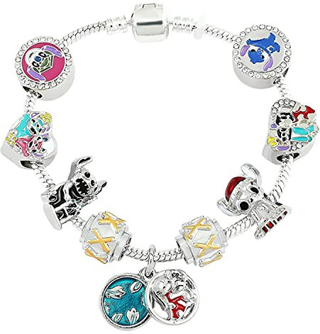BSNRDX Ohana Armband Ohana Sparkly Charm Armband 19cm Ohana Adjustable Charm Armband Ohana Charm Armband Schmuck Armbänder für Frauen für Jahrestag Geschenk