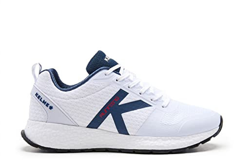 Kelme K-Rookie-Blanco Y Marino, Zapatillas Deportivas Unisex Adulto, 40 EU