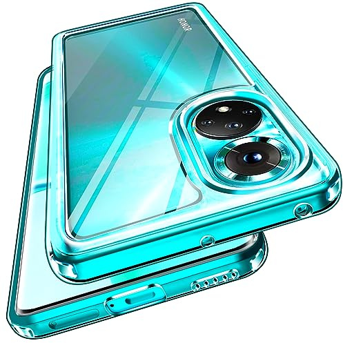 ivoler Anti-Amarillo Clara Funda para Honor 50 / Huawei Nova 9, [Protección Militar] Carcasa Bumper Teléfono Antigolpes Transparente Anti-arañazos Silicona PC Duro Case