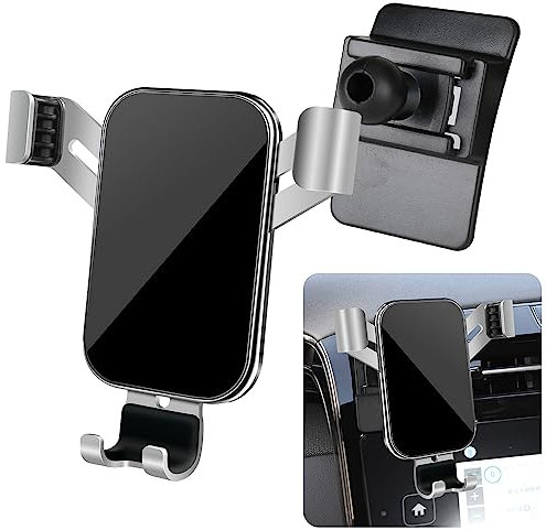 LUNQIN Support de téléphone de voiture pour Hyundai Tucson 2022, 2023, 2024 et Hyundai Santa Cruz 2022-2024 - Accessoires d'intérieur de voiture - Meilleur support de téléphone portable - Support de