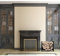 Lavish Home Kaminholzregal mit dekorativem Schnörkel-Design, Metall, für den Innen- und Außenbereich, für Kamin, Feuerstelle und Holzofen (schwarz)