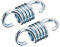 sourcing map Muelles de extensión de hierro galvanizado de 4.25 pulgadas con capacidad para hamaca, sillas colgantes, sacos de arena, plateados, paquete de 2