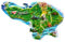 Moiilvcla Kühlschrankmagnet Bali Indonesien Kreative Karte Kühlschrank Magnet 3D Reise Souvenir Kühlschrank Dekoration Magnet Aufkleber Handwerk Kollektion