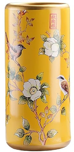 MANUKS 19.5x44cm Céramique Vintage Porte-parapluies Supports Chinois Appliqués à La Main pour Parapluies Porte-Canne Au Sol Placé à L’hôtel Bureau Entrée de La Maison (B)