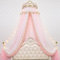 Mädchen Bett Vorhang Prinzessin Krone Bett Baldachin für Mädchen Kinder Zimmer Dekor Nachttisch Garn Netz Romantische Prinzessin Zelte Bett Baldachin Volant