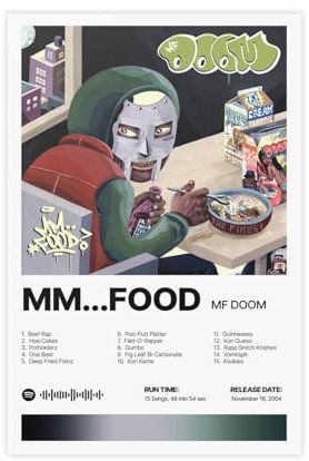ZOLULA MM... Food – Musikalbum-Poster, Leinwand, Poster, Schlafzimmer, Dekoration, Sport, Landschaft, Büro, Raumdekoration, Geschenk, ungerahmt, 50 x 75 cm