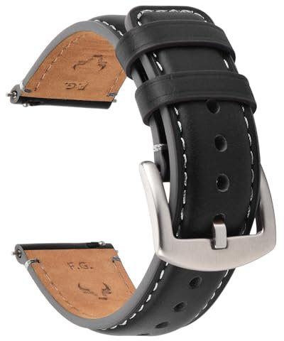 Fullmosa Leder Uhrenarmband Vintage-Ersatzarmband, Uhrenarmband 22mm 20mm 24mm 19mm 18mm Armband Uhr Zubehör für Herren Damen, Uhrband für Smartwatch und Universal-Uhren