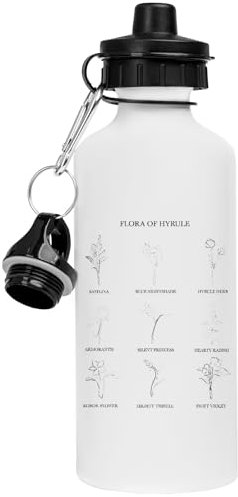 Générique Flora Of Hyrule Bouteille D'eau Blanche En Acier Inoxydable