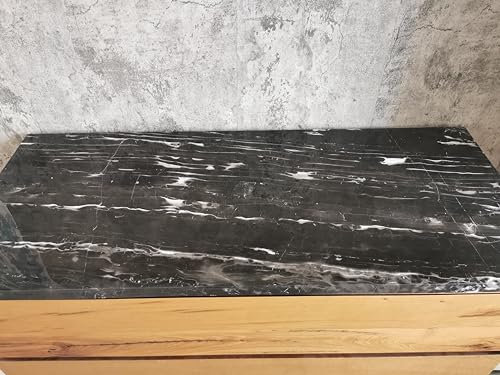 Regal aus Marmor Portoro Silver glänzend, Größe 120 x 50 x 3 cm, tatsächliche Fotos des Regals, Ablage für Waschbecken, Regale für Badezimmer, Waschbecken-Halterung,