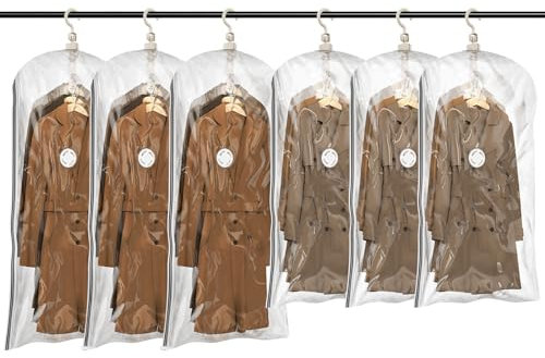 TAILI Hängende Vakuumbeutel für Kleidung, Platzsparende Vacuum Bags for Clothing, Transparent Kleiderbeutel, Vakuumierbeutel für Kleidung