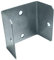 Fence Panel Clips 46mm Galvanised Brackets Fencing Post Panel Clips Secure Anti Rattle U Clip (10 Pack)