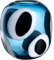 LEONARDO HOME Occhi Blu Vase, 1 Stück, handgemachtes Kunstwerk voller Leidenschaft, Elegante Blumenvase, einzigartige Schönheit, Kunst für Zuhause, Höhe 22 cm, blau, 047509