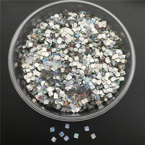 VICIYOO Square PVC loose Sequins Glitter Paillettes for Nail Art Manicure, Wedding Confetti,Sequins for Crafts/Ornament 20g 2.5mm