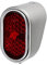 Rücklicht oval komplett, rot - Simson SR2, KR50