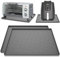 ieesspd 2 Pack Heat Resistant Mat for Air Fryer, 15''x18''x0.5'' - Perfect for Ninja, COSORI, Chefman and Most Air Fryers - Silicone, Rectangular, Grey
