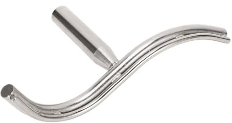 OVAQUIXI Stainless Steel S-Curved Lathe Tool Rest, 25mm Post, 30.5cm Length, Woodworking Bowl Turning Tool Holder