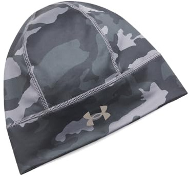 Under Armour Men's Storm Velocity Beanie, (025) Castlerock / / Black, One Size Fits Most