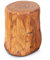 H. Pawlik GmbH Holzklotz aus Massivholz - handgefertigt - Eichenholz Baumstamm als Säule, Hocker oder Beistelltisch - Deko für Drinnen und Draußen (unbehandelt, 45 cm hoch)
