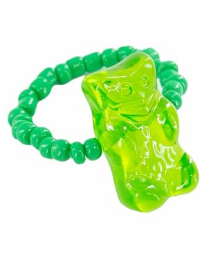 Ring HARIBO Goldbären grün one Size