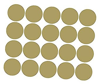 JOINPAYA 20stücke Teiliges Große Goldene Punkt-wandaufkleber Abnehmbare Wandkunst Für Kinderzimmer Schlafzimmer Und Wohnzimmer Für Kreative Wanddekoration