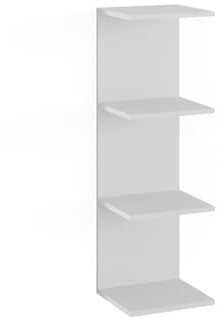 Vicco Wandregal Paolo, hängendes Regal, Weiß, 30 x 95 cm