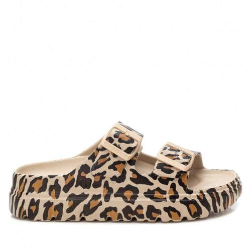 XTI - Flip Flops Damen Leopard - Bequeme und vielseitige Schuhe - Casual Mode - Modell 14255011 (Größe 36)