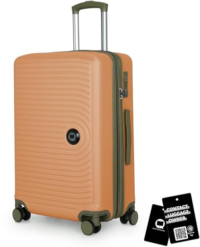 Hauptstadtkoffer Mitte Koffer 68 cm 74-88 Lmit Anhänger, MARILLE | ABS-Hartschale · TSA · XL Erweiterung · 4 Rollen · Austauschbare Ersatzteile · Urlaub · 1-2 Wochen · Digitaler Kofferanhänger