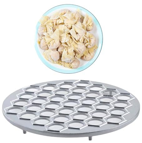 1 Stück Pelmeni Form,Manti Form,Pelmeni Maker mit 37 Löcher,Aluminiumlegierung Tortellini Former,Dumpling Form(25cm),Teigtaschen Maker Form,für Kochen Teigtaschen im Küche und Restaurant