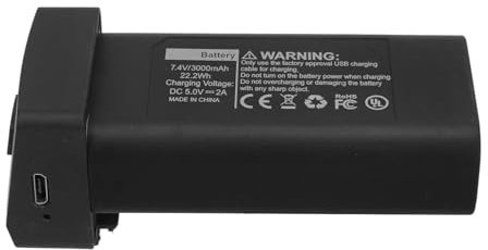 RC Drone Lithium Battery 7.4V 3000mAh High Capacity Lightweight Replacement Battery for LYZRC L800 PRO2 and Other RC Drones (Black)