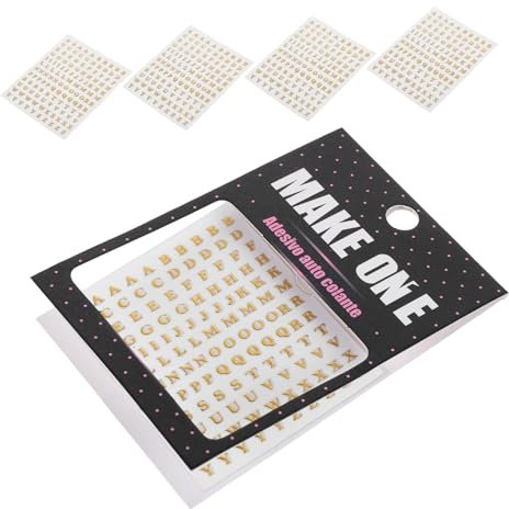 STOBOK 5 Bögen Kerzen Deko Buchstabenaufkleber Deko Aufkleber Metallbuchstaben Tagebuch Aufkleber Mini Aufkleber Alphabet Aufkleber Zum Basteln Alphabet Abziehbilder Dutzende Von