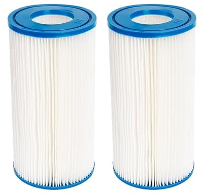 OVJENTSK Filterkartusche Typ A, Kompatibel Mit Intex Swimming Pool 29002, for Kartuschen-Poolfilter, Staubsauger, Poolpumpe, Markise(2 Pcs)