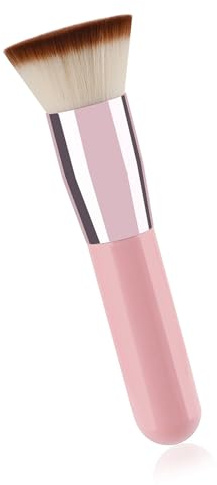 Weicher, flacher Kosmetikpinsel, streifenfreie Anwendung, natürliches Finish, für den täglichen Gebrauch, hypoallergene Materialien, lange Leistung, Mehrzweck-Kosmetikpinsel für Flüssigkeit und Puder