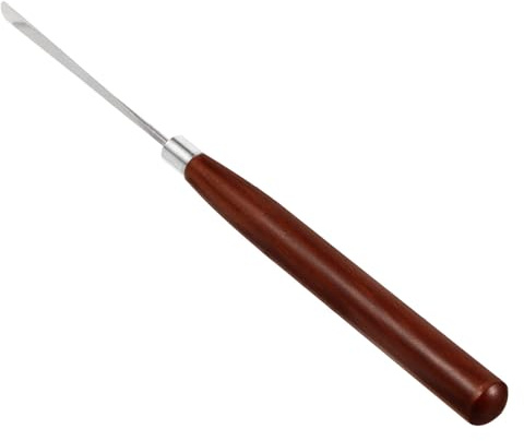 VILLCASE Glue Mixing Stick Multifunctional Nail Art with Stainless Steel Spatula and Wood Handle, Comfortable Grip Gel Mixer Tool for DIY Nail Art and Professional Use