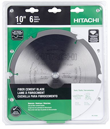 Hitachi 18108 25,4 cm 6 dents Fibre Ciment Lame de coupe, 18108