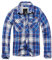 Brandit Check Shirt Long Sleeve, Farbe: Navy, Größe: M