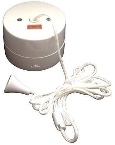 Crabtree 2163 Ceiling Pull Switch 16a Double Pole with Neon