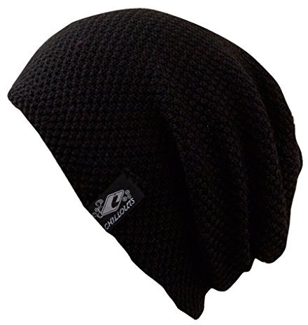 CHILLOUTS Osaka hat, Longbeanie, Unisex Mütze, Einheitsgröße OneSize, Black