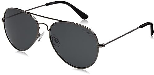 Polaroid Men's 04213 Sunglasses, Gun Metal, 58