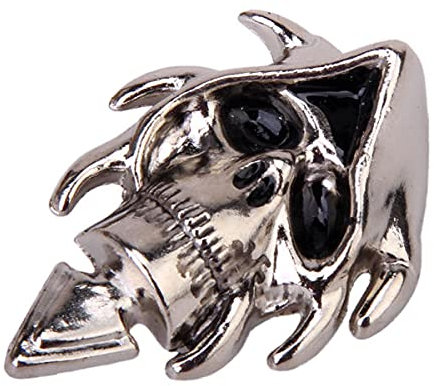 Cutefly, 5X Skull Head Totenkopf Schädel Spike Screwback Studs Nieten DIY Ziernieten Niet
