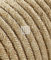 Cavo elettrico tondo rotondo rivestito in tessuto colorato Filato Grezzo Canvas Juta 10 metri 2x0,75 per lampadari, lampade, abat jour, design. Made in Italy!