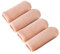Makhry 4pcs Adjustable Cuttable Gel Toe and Finger Cap Lined Gel Toe Covers Sleeves Ribbed Knit Toe Caps Silopad Digital Caps (Thumbs/Big Toes,XL)